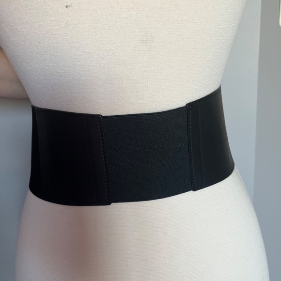 Patrizia Pepe Reptile Lizard Zip Black Suede Leather high-waist Corset belt Smal - Picture 5 of 7